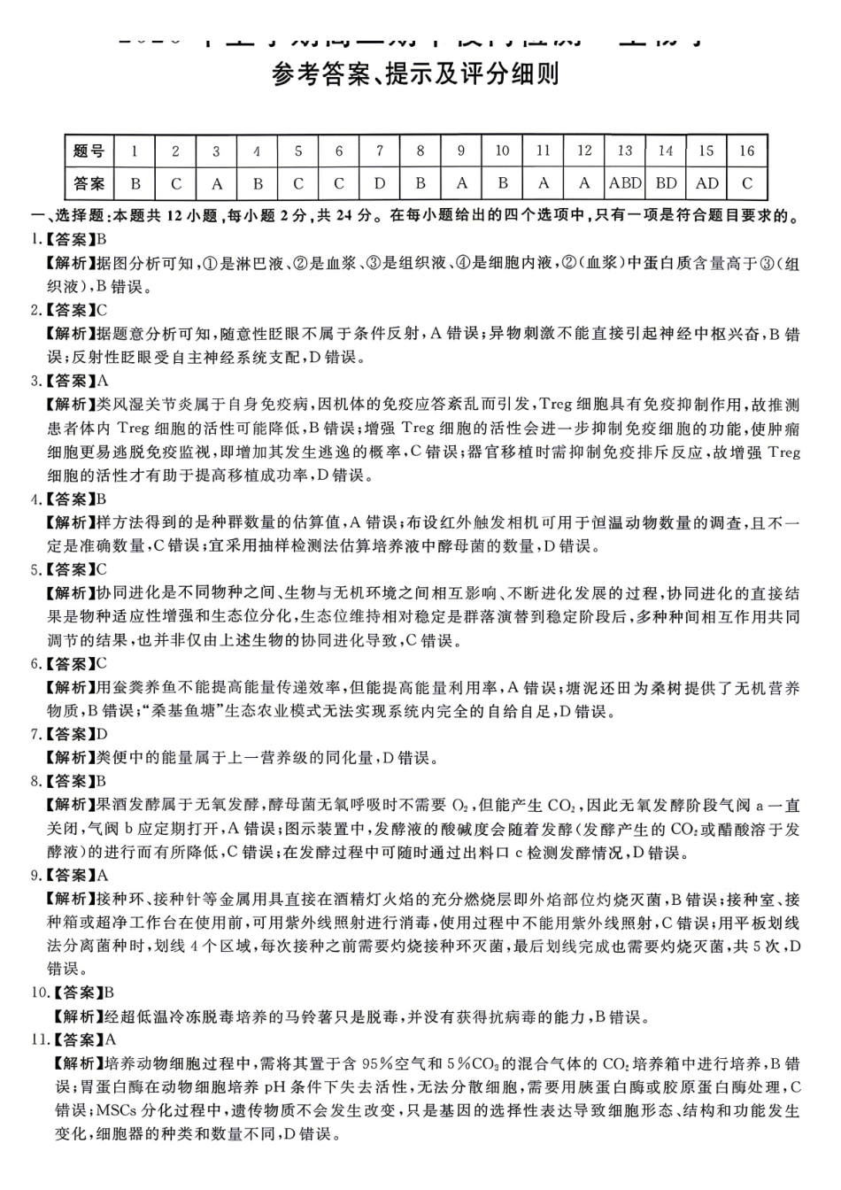 生物湖南天壹名校联盟2026年上学期高二年级期中校内检测联考(4.27-4.28).pdf_第1页