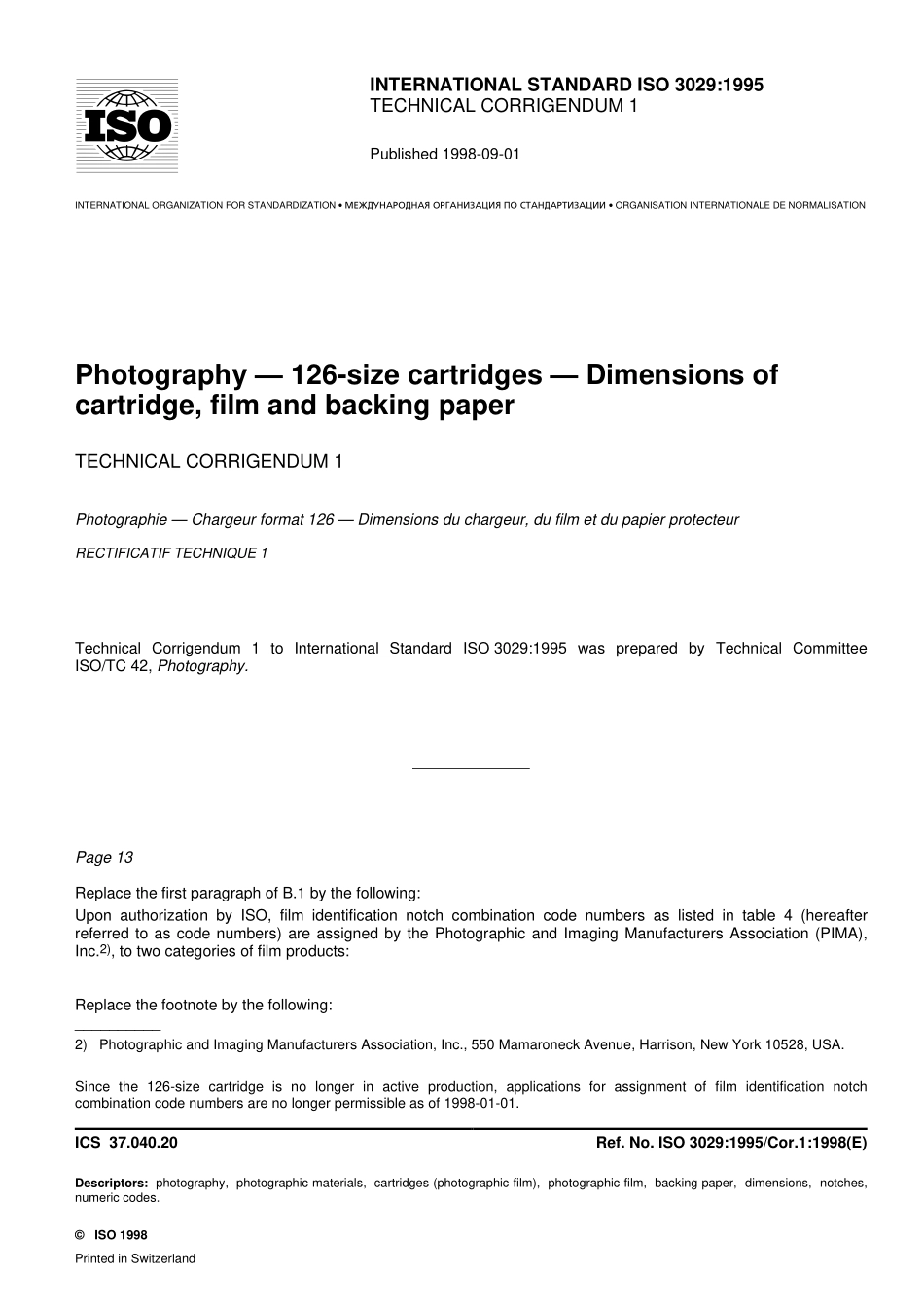ISO 03029-1995 cor1-1998.pdf_第1页