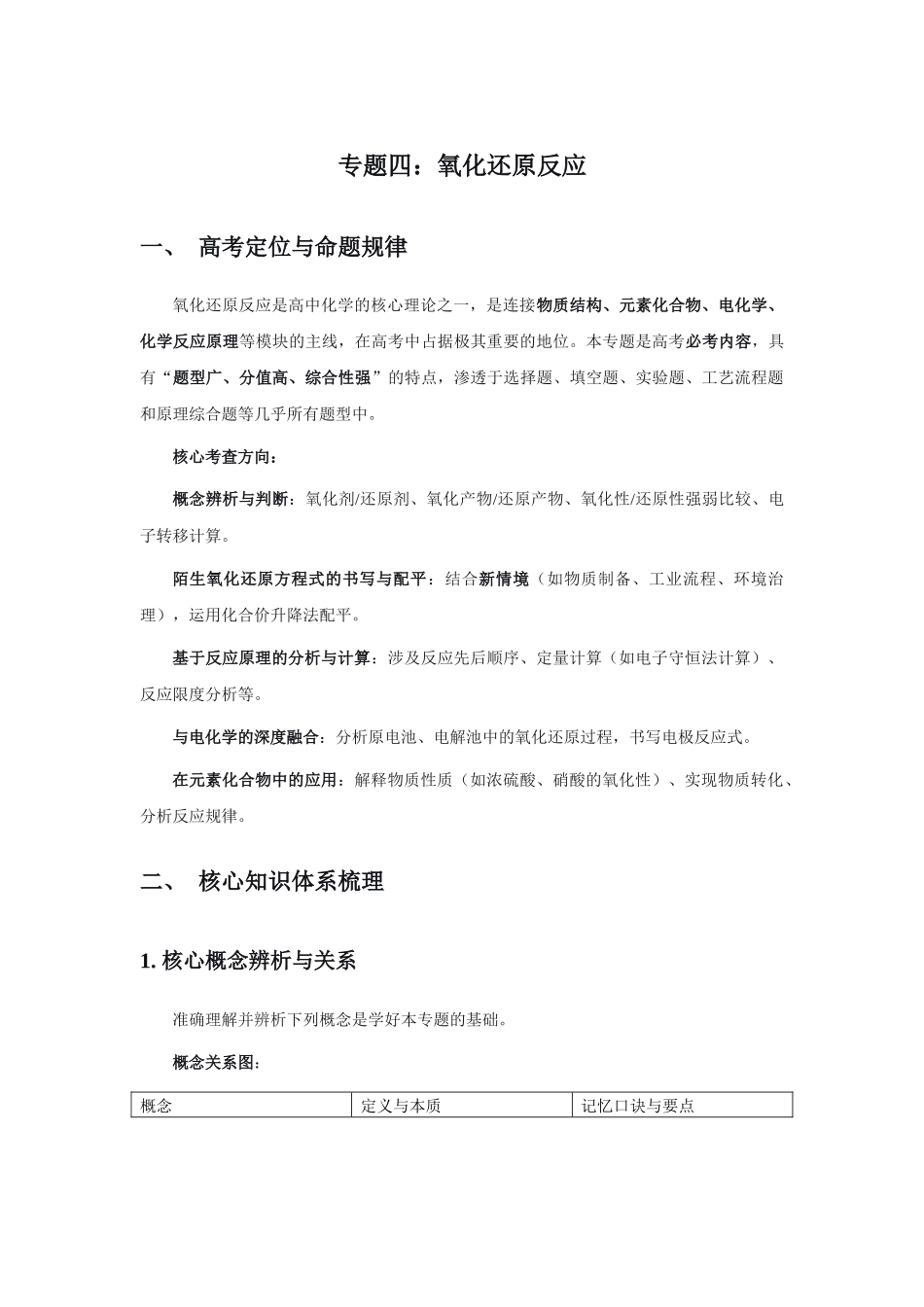 高考化学二轮复习专题四：氧化还原反应.docx_第1页
