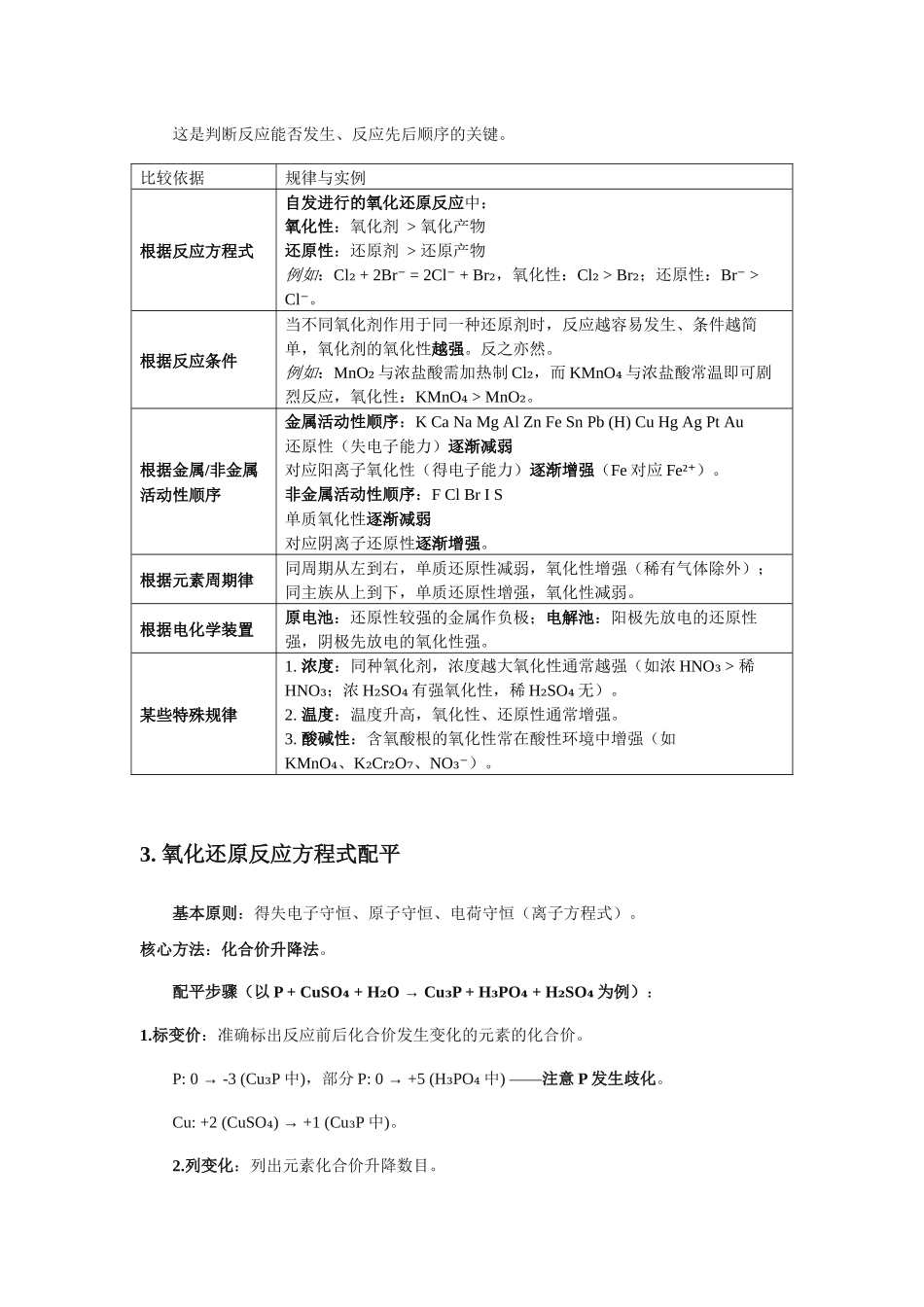 高考化学二轮复习专题四：氧化还原反应.docx_第3页