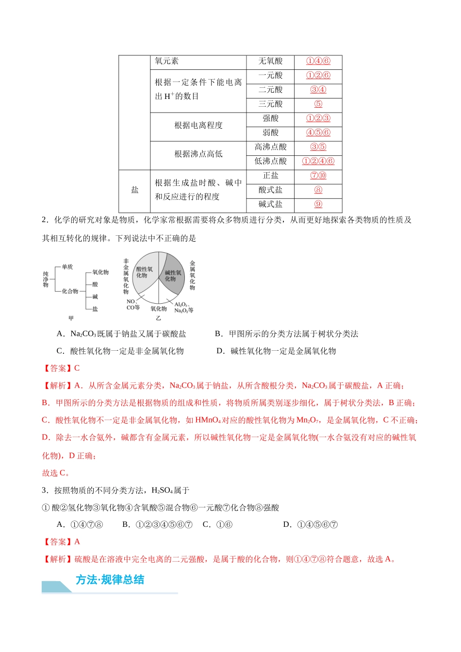 (重点·方法·点拨)第04讲 元素与物质的分类- (教师版).docx_第3页