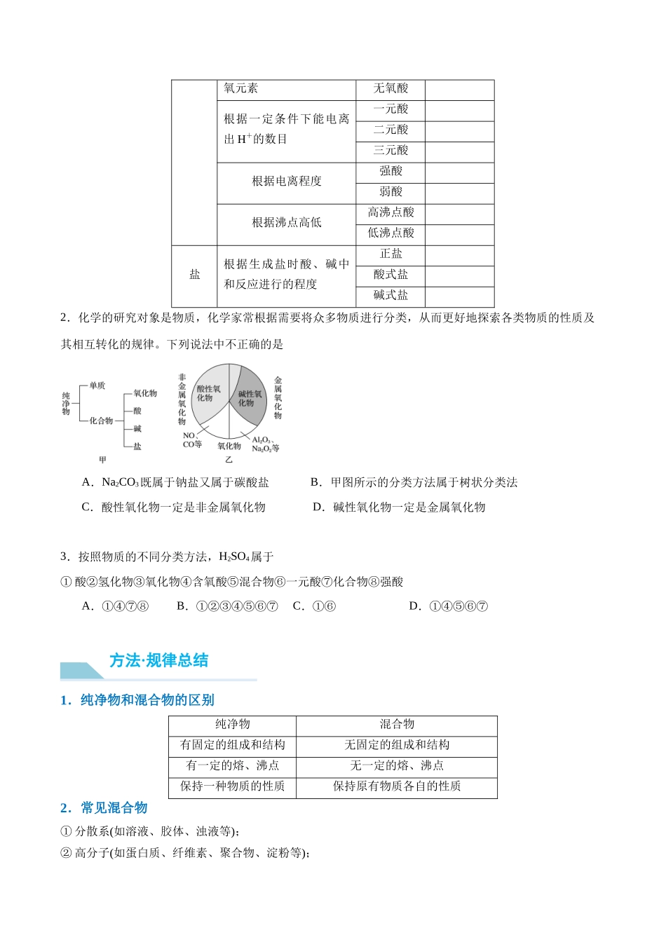 （重点·方法·点拨）第04讲 元素与物质的分类- （学生版）.docx_第3页
