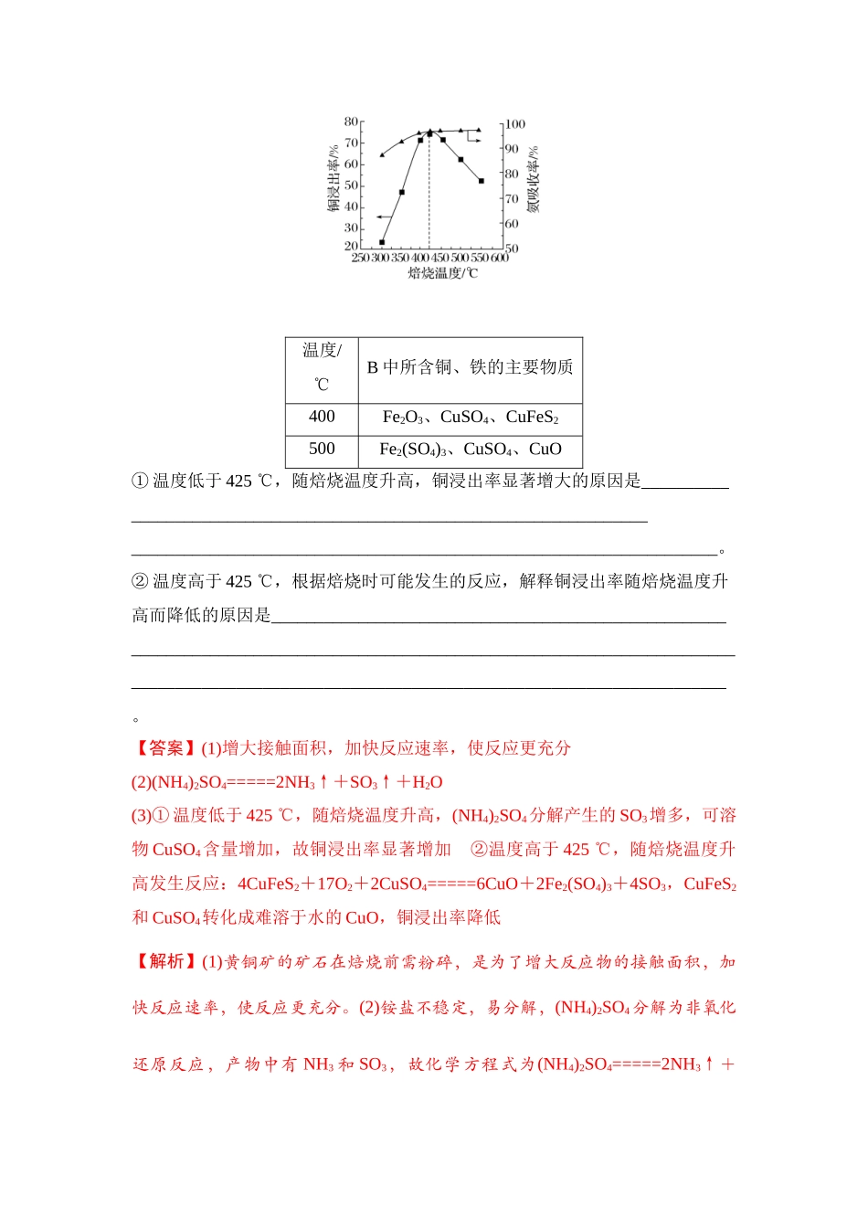 大单元六 微专题4 化工生产中物质转化条件的控制（教师版） .docx_第3页