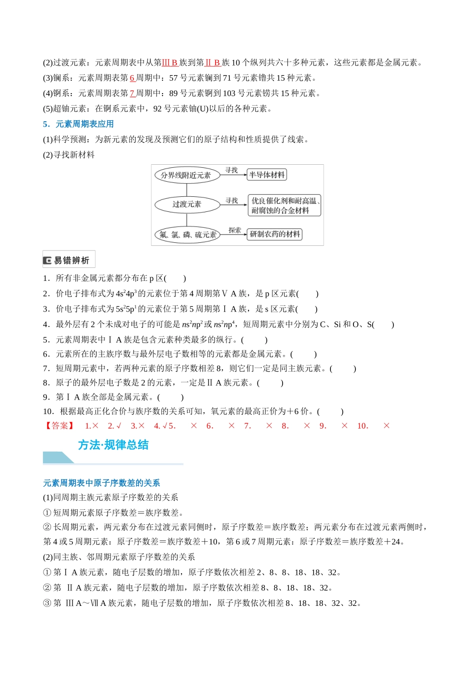 （重点·方法·点拨）第27讲 元素周期表、元素的性质- （教师版）.docx_第3页