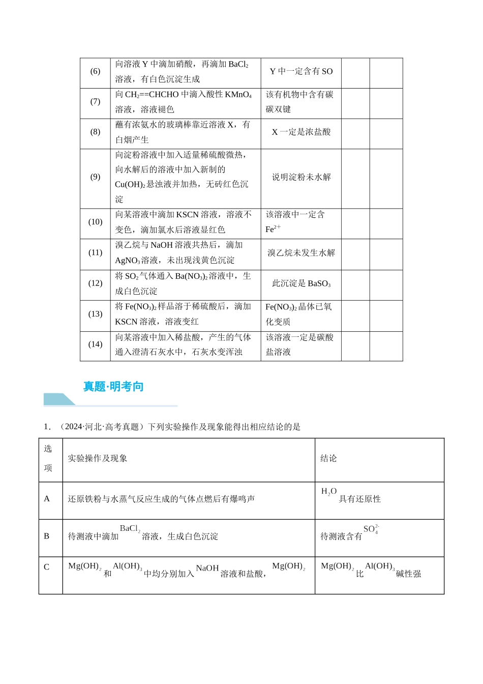 （重点·方法·点拨）第65讲 简单实验方案的设计与评价- （学生版）.docx_第2页
