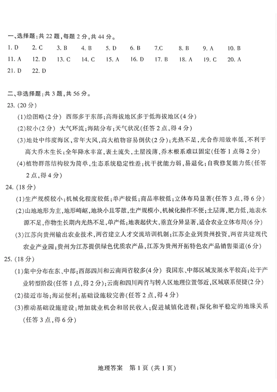 【地理】江苏南通市2026届高三年级上学期学业质量监测(南通一模)(1.28-1.30)(1).pdf_第1页
