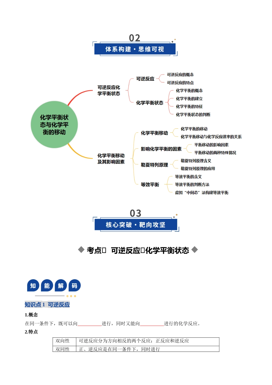 第02讲 化学平衡状态、化学平衡的移动(复习讲义)(黑吉辽蒙专用)(学生版).docx_第3页