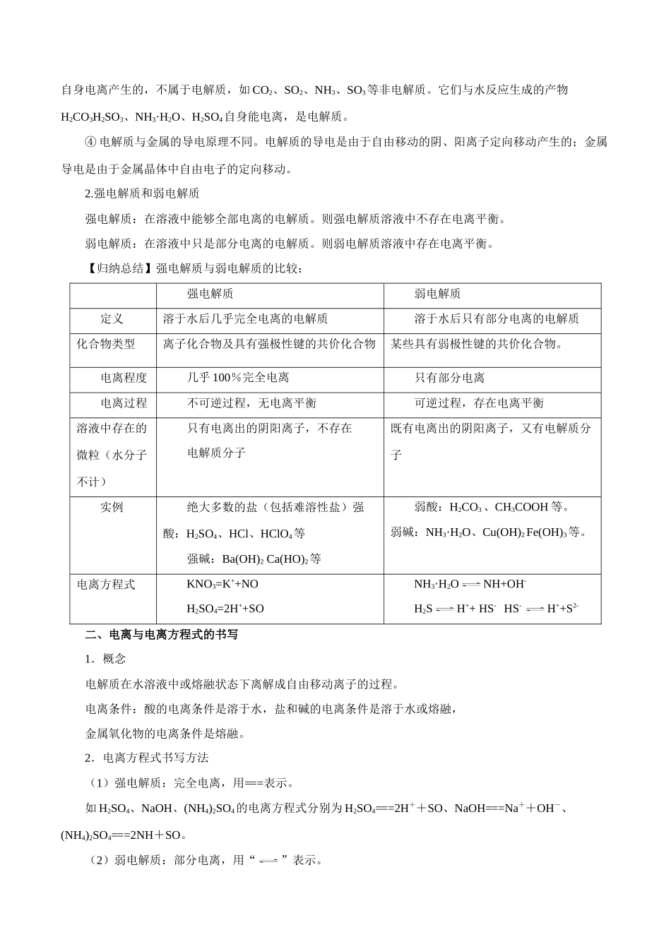 第02讲 离子反应（讲）-（原卷版）.docx_第2页