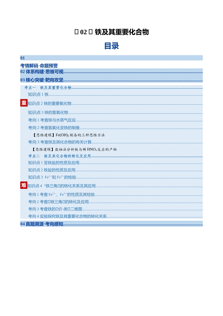 第02讲 铁及其重要化合物（复习讲义）（湖南专用）（教师版）.docx_第1页