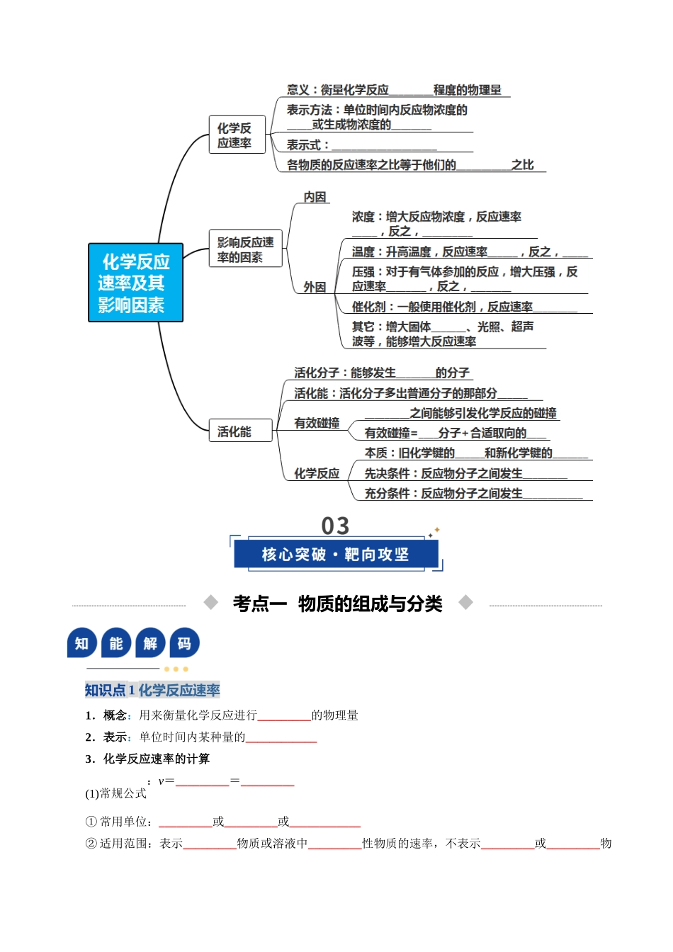 第01讲 化学反应速率及其影响因素（复习讲义）（全国通用）（学生版）.docx_第3页