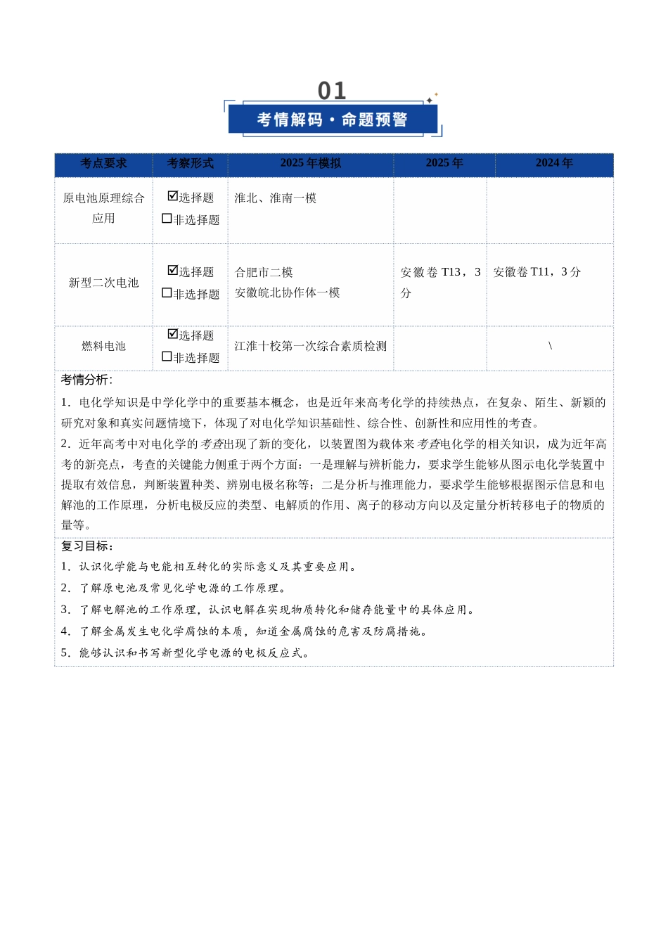 第02讲 原电池、化学电源(复习讲义)(安徽专用)(教师版).docx_第2页