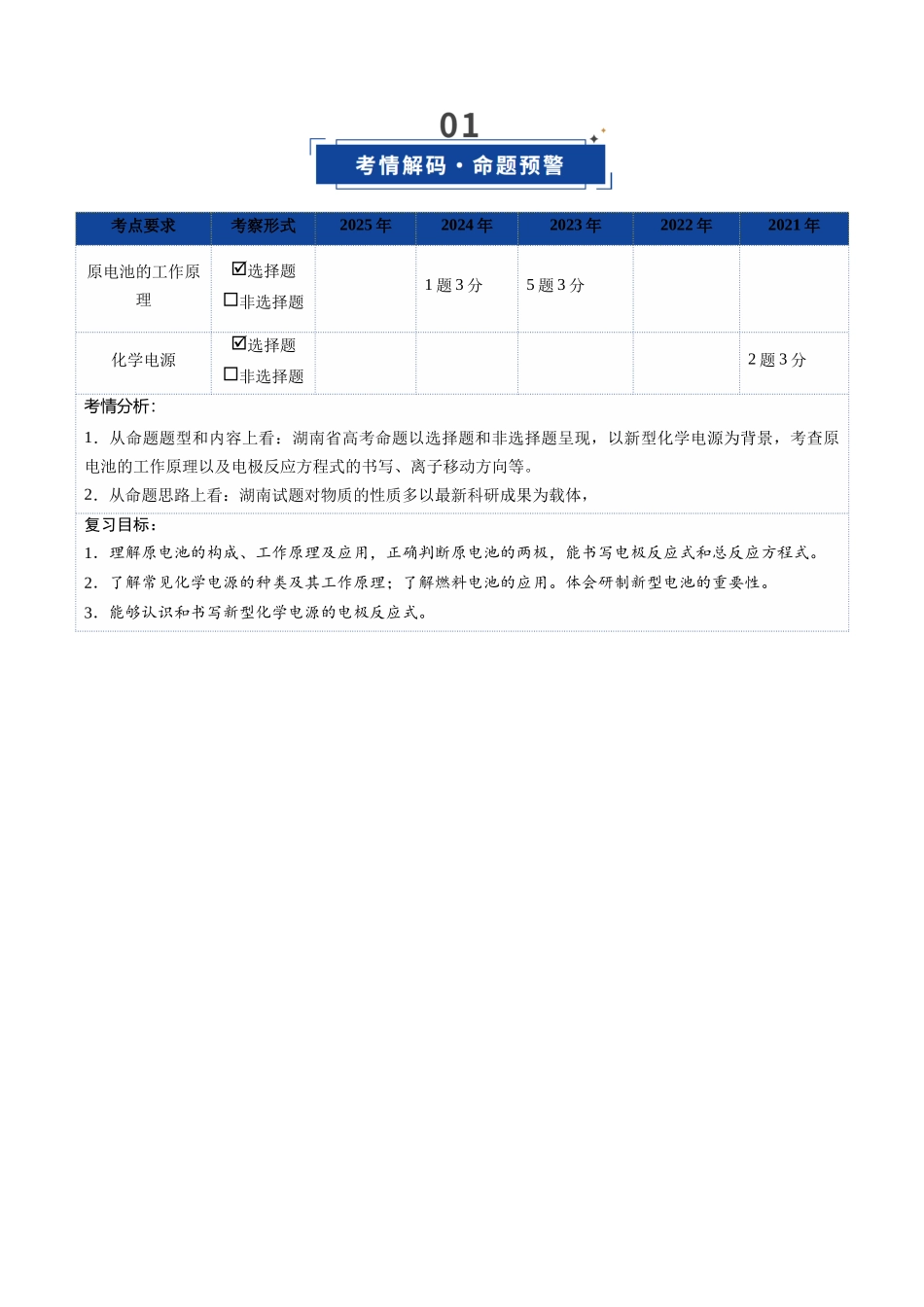 第02讲 原电池、化学电源（复习讲义）（湖南专用）（教师版）.docx_第2页