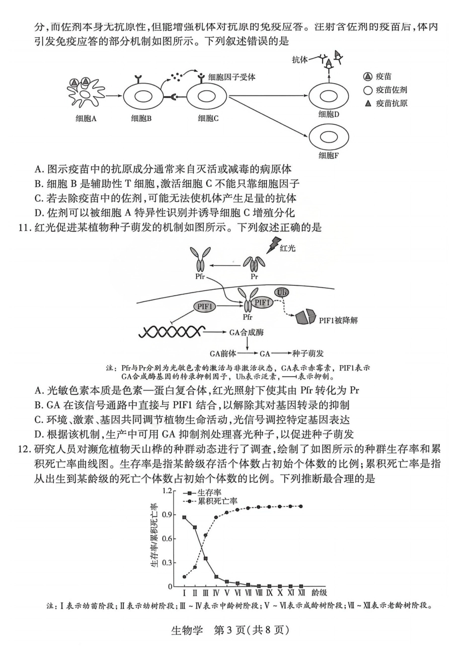 2026年5月高三年级模拟高考测试生物.pdf_第3页