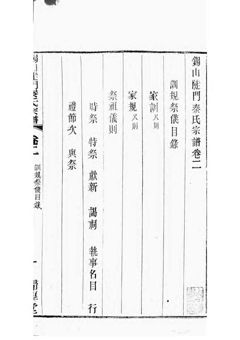 1496锡山陡门秦氏宗谱_003.pdf_第2页