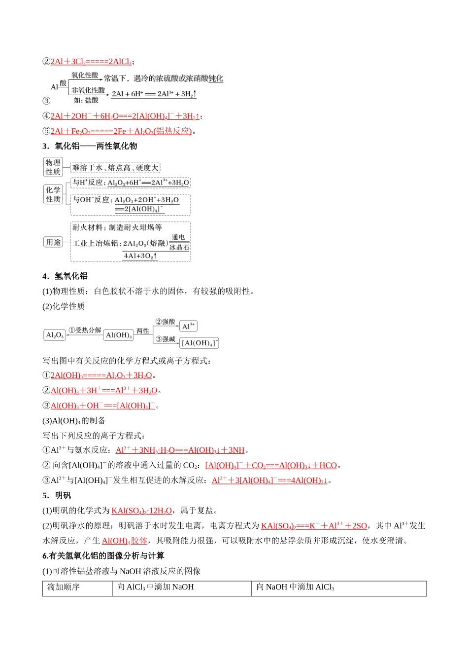 考点11 铝及其重要化合物(核心考点精讲精练)-(新高考通用)(教师版).docx_第3页