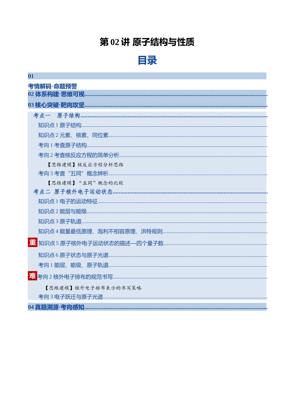 第02讲 原子结构与性质(复习讲义)(全国通用)(学生版).docx_第1页