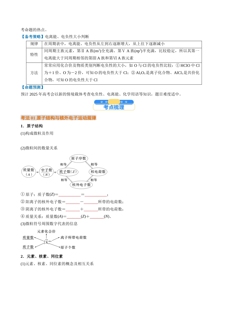 考点18 原子结构与性质(核心考点精讲精练)-(新高考通用)(学生版).docx_第2页