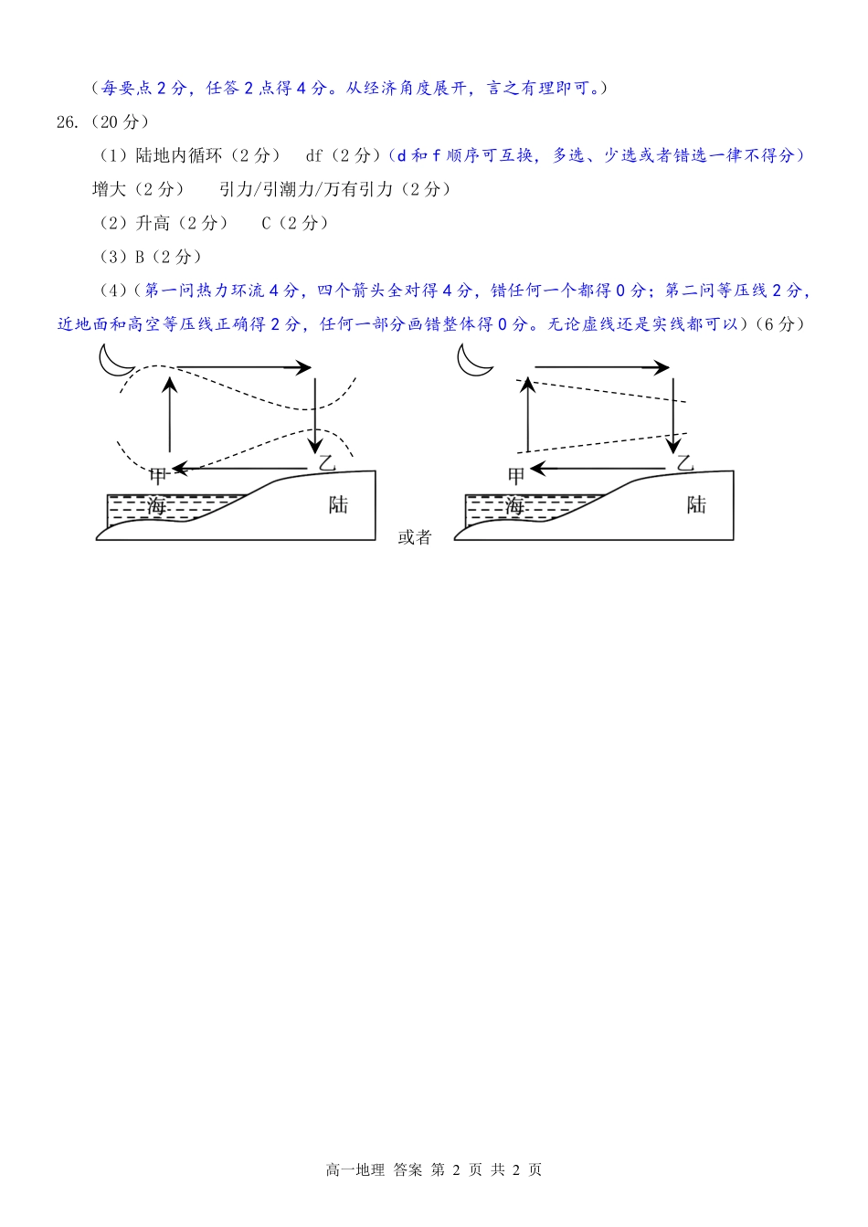 地理浙江温州市2025学年第二学期温州十校联合体高一年级期中学科联考(4.22-4.24)(1).pdf_第2页