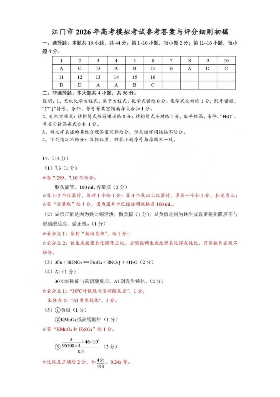 化学广东江门市2026年3月高三年级高考模拟考试(江门一模)(3.18-3.20)(1).pdf_第1页