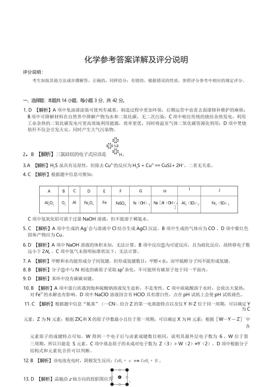 化学山西2026年5月高三年级高考考前综合评价(山西高三二模)(5.7-5.8).docx_第1页