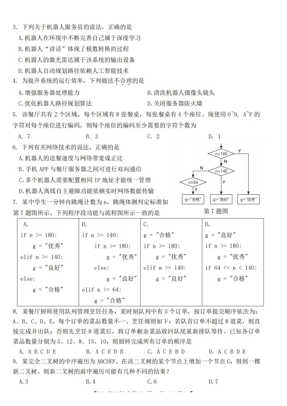 技术浙江强基联盟2026年高三年级5月题库(供题)(5.6-5.8).pdf_第2页