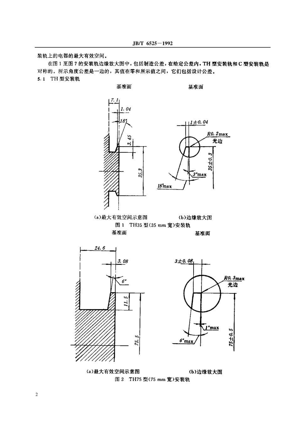 JBT 6525-1992 电器安装轨.pdf_第3页