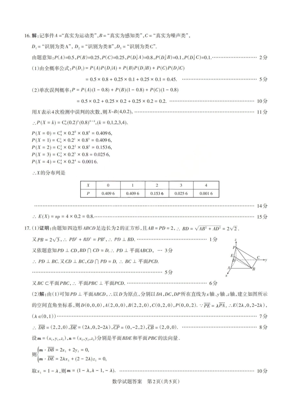数学山西2026年5月高三年级高考考前综合评价(山西高三二模)(5.7-5.8)(1).pdf_第2页
