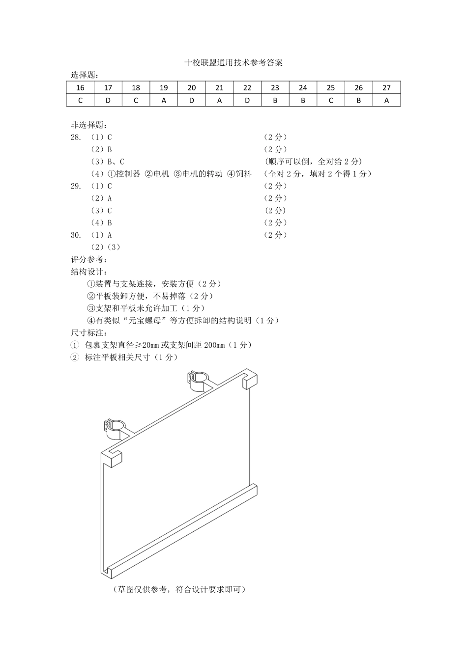 通用浙江台州市2025学年第二学期台州十校联盟高二年级期中联考(4.22-4.24)(1).pdf_第1页