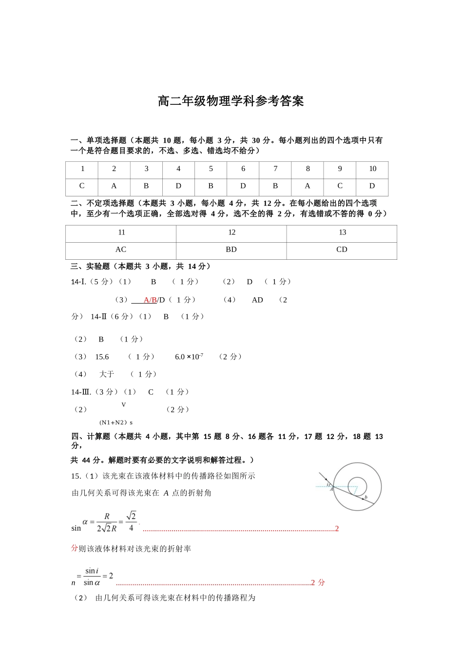 物理2025-2026学年度高二年级第二(下)学期期中联考(4.22-4.24)(1).docx_第1页