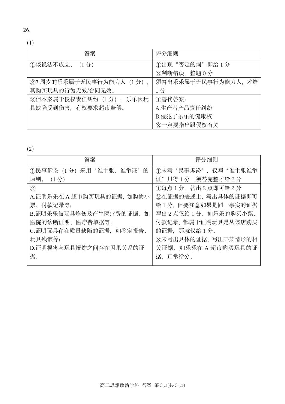 政治浙江温州市2025学年第二学期温州新力量联盟高二年级期中联考(4.22-4.24)(1).pdf_第3页