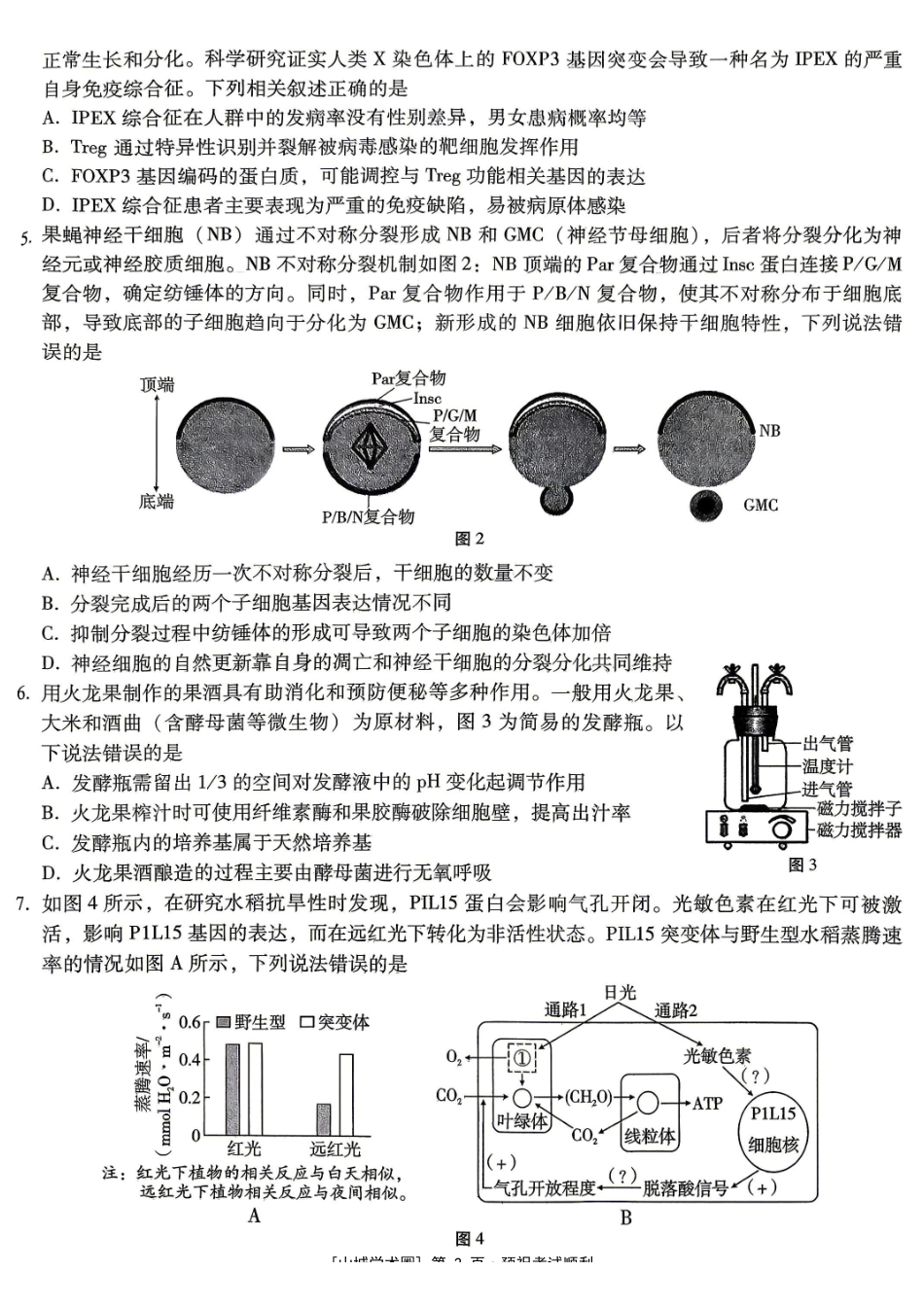 重庆八中高2026届5月适应性月考(七)生物.pdf_第2页