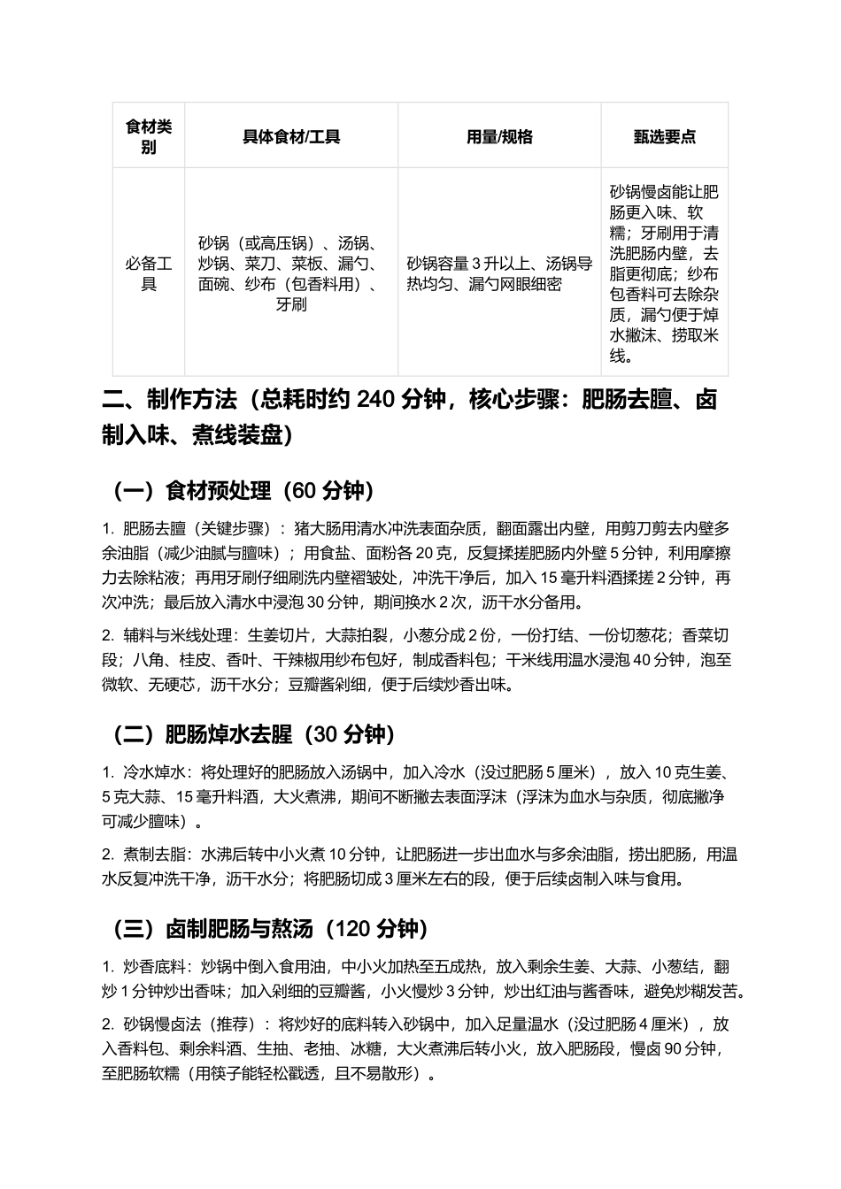 当涂肥肠米线:软糯鲜香的当涂传统小吃制作指南.docx_第3页
