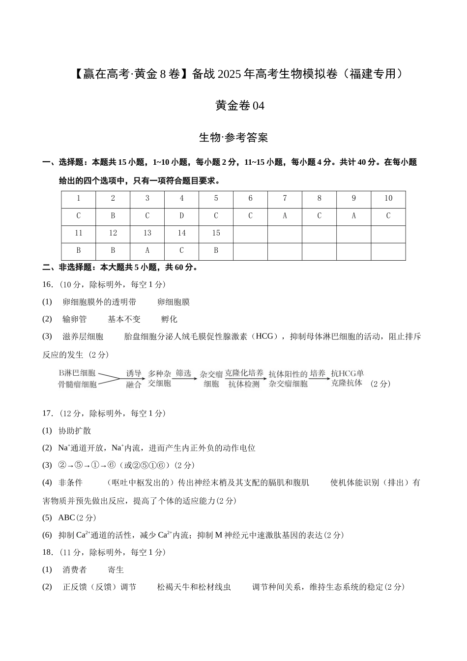 模拟卷04(福建专用)(参考答案).docx_第1页