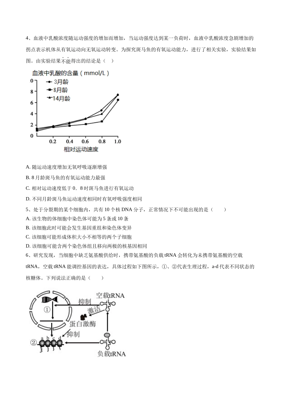 2023年高考押题预测卷01(江苏卷)-生物(考试版).docx_第2页