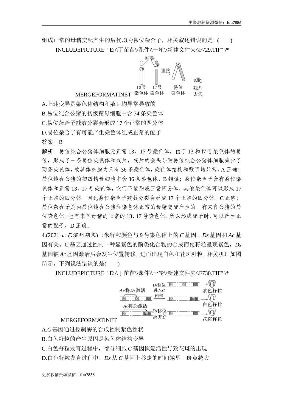 热点微练14 生物变异类型的判断(尖子生特训).doc_第2页