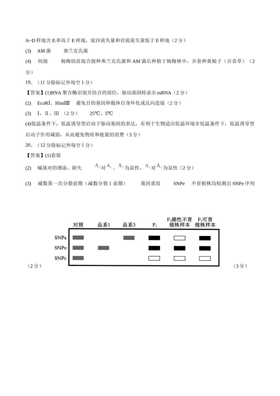 生物（福建卷01）（参考答案）.docx_第2页