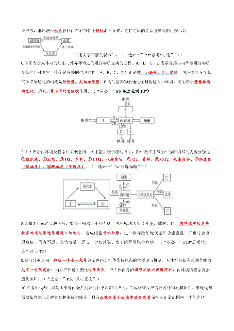 必背考点及易错选择性必修1 稳态与环境-17页.docx_第2页