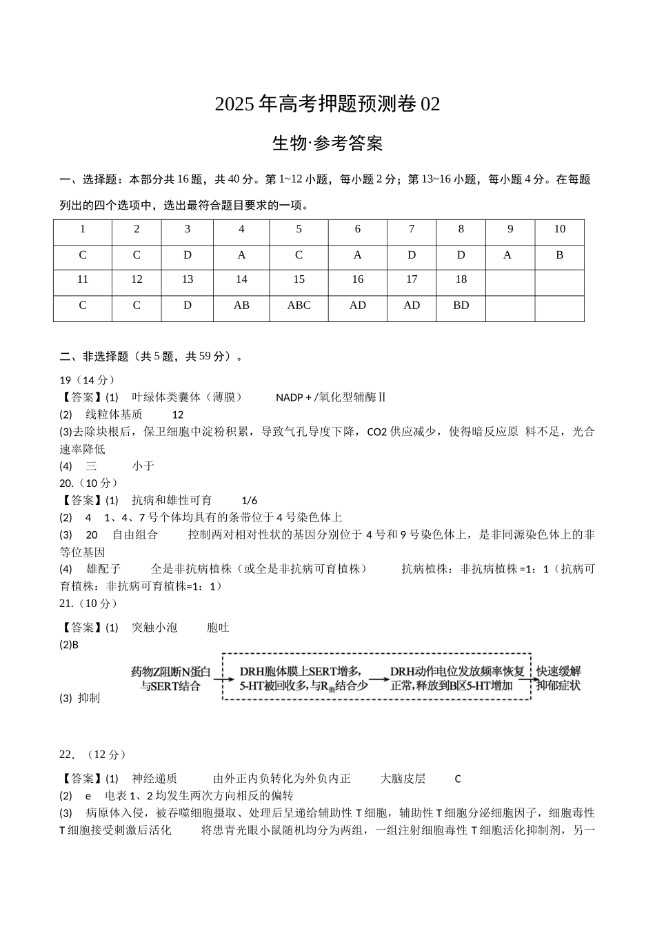 生物(河北卷02)(参考答案).docx_第1页