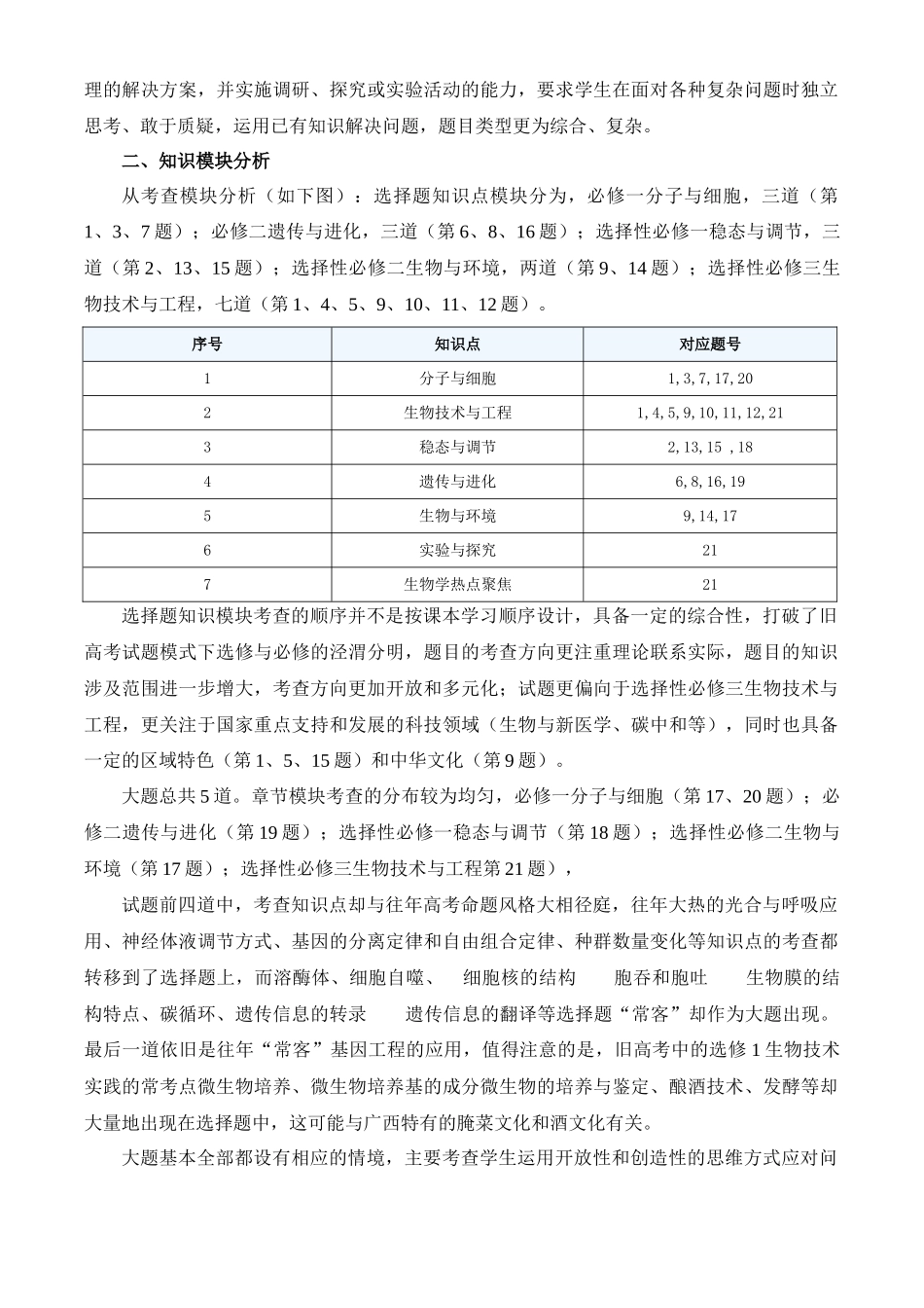 生物(九省联考真题完全解读,广西卷)-2024年1月“九省联考”生物真题完全解读与考后提升.docx_第3页