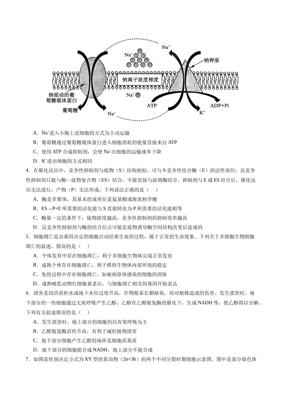 生物（全国卷）（考试版）.docx_第2页