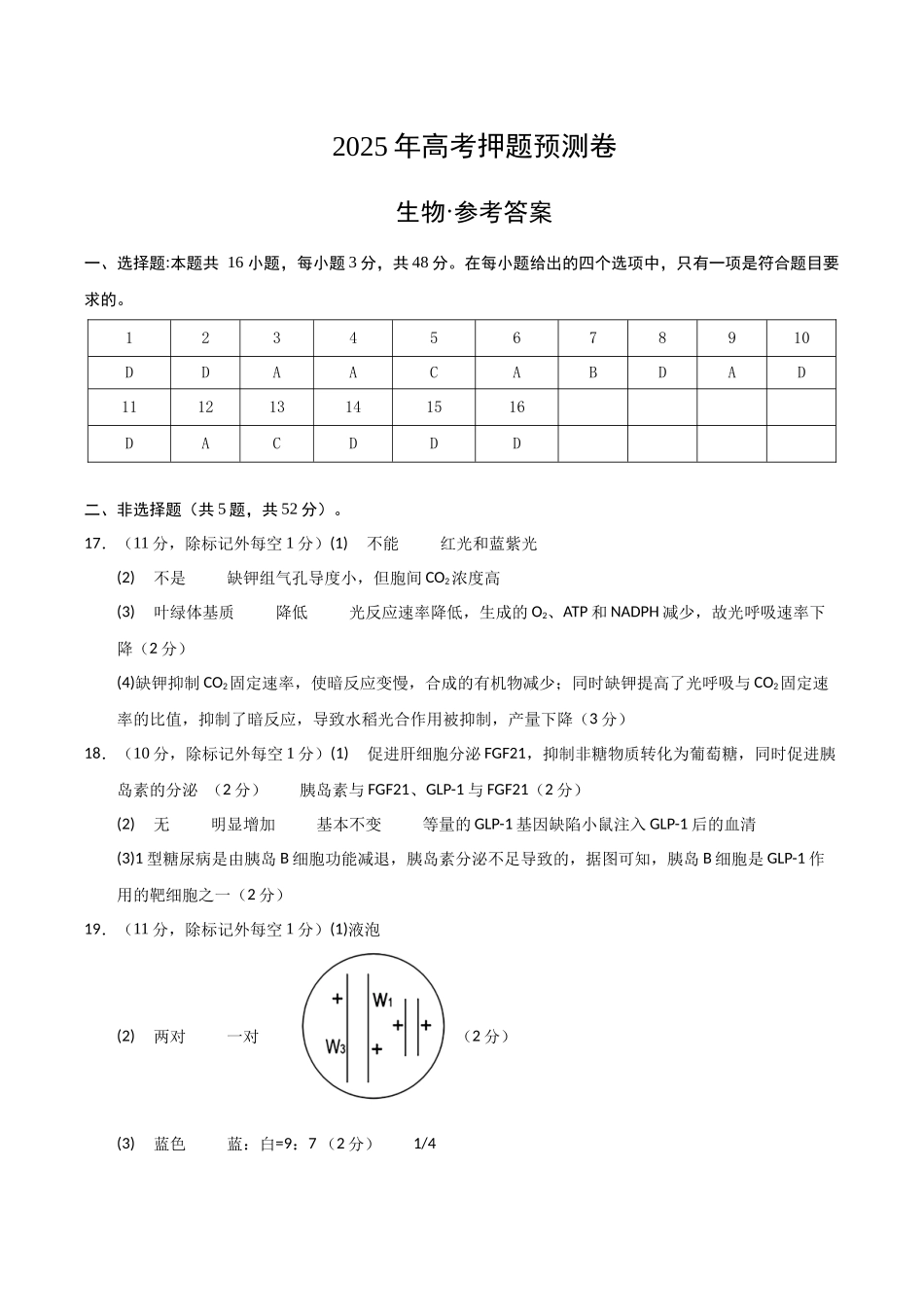 生物(云南卷02)(参考答案).docx_第1页
