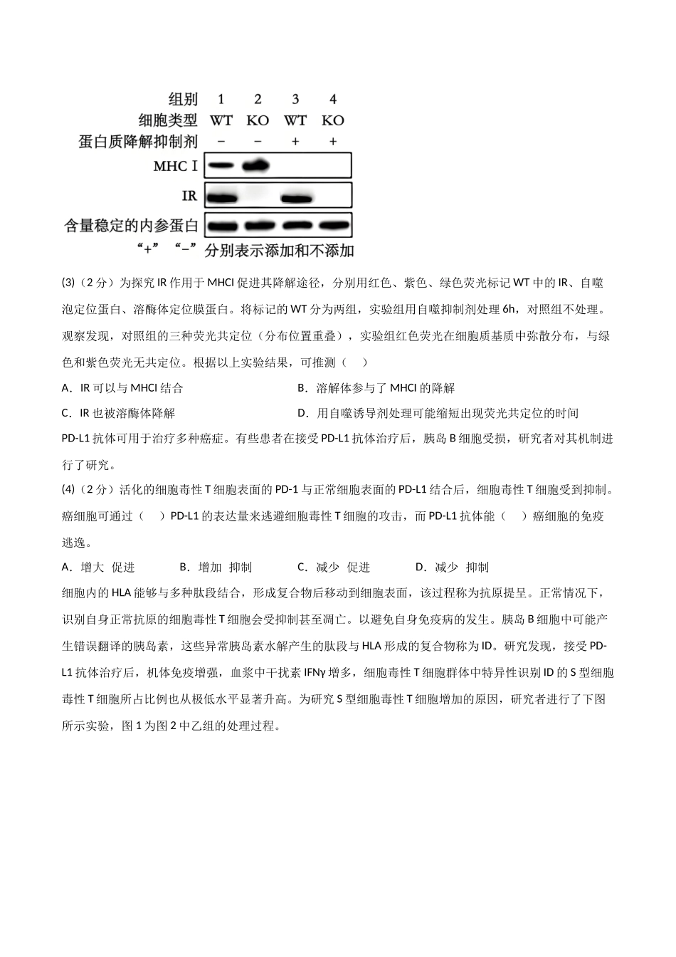 生物一模保分卷01(上海专用)(考试版).docx_第2页