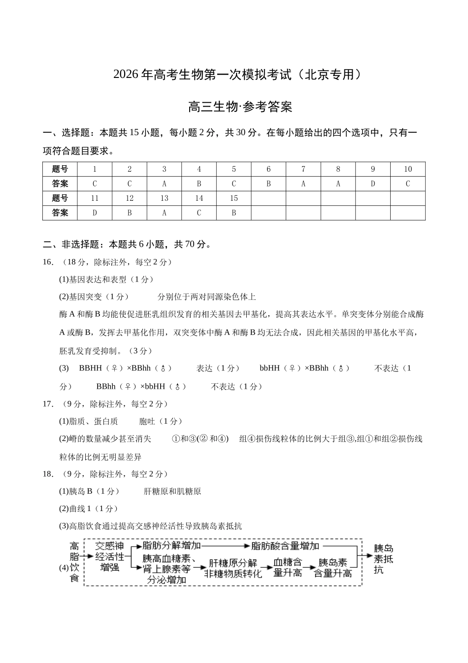 生物一模保分卷02(北京专用)(参考答案).docx_第1页
