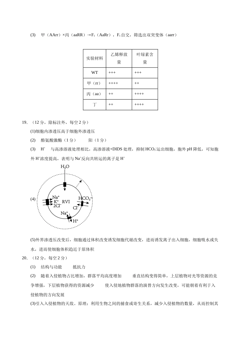 生物一模提分卷02(北京专用)(参考答案).docx_第2页