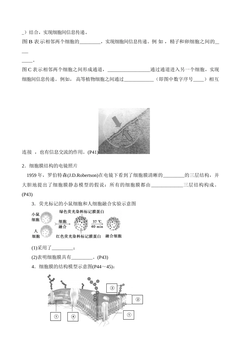 第3章 细胞的基本结构(填空版)-5页.docx_第2页