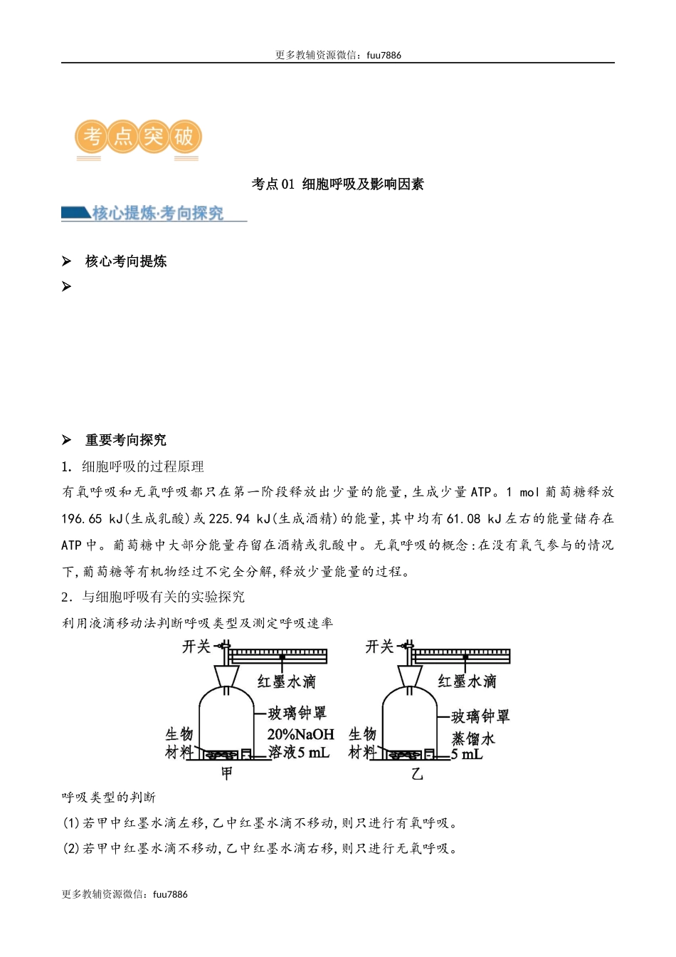 第04讲 细胞呼吸和光合作用(讲义)解析版.docx_第3页