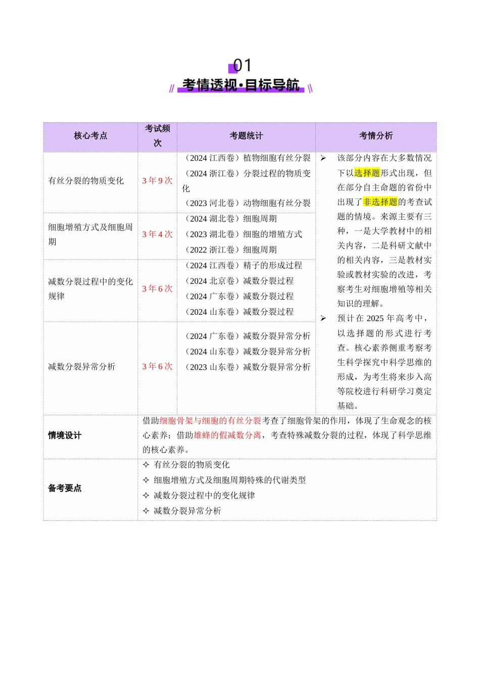 第05讲 细胞的增殖和减数分裂(讲义)(教师版).docx_第2页