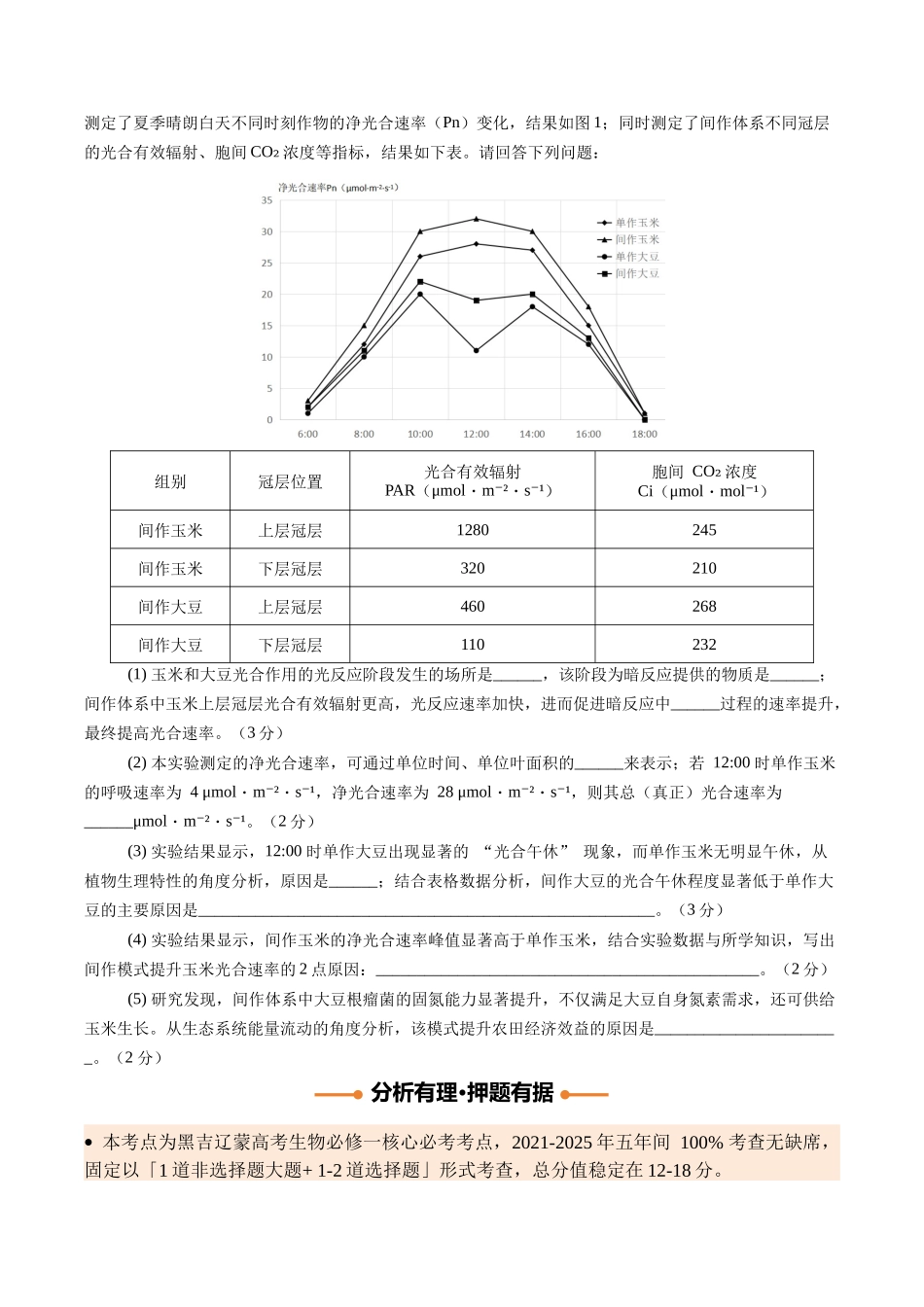 生物终极押题猜想(黑吉辽蒙专用)(学生版).docx_第2页