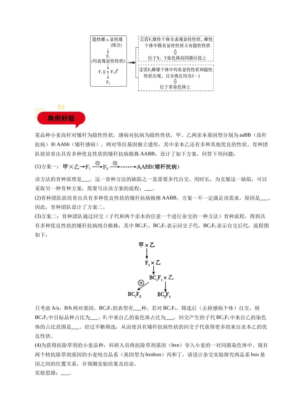 题型02 遗传综合实验分析(教师版)-24页.docx_第3页