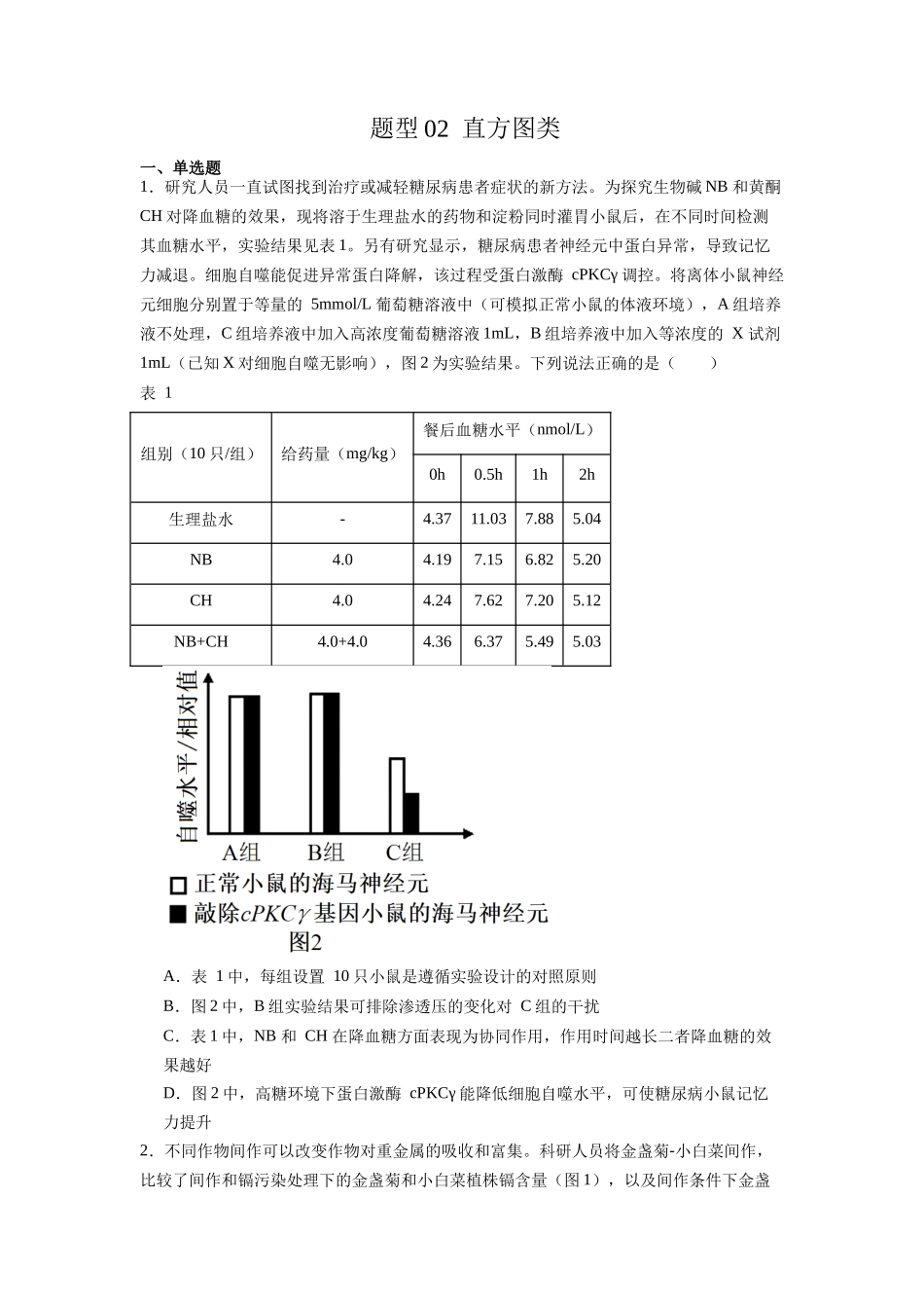 题型02  直方图类（原卷版）.docx_第1页
